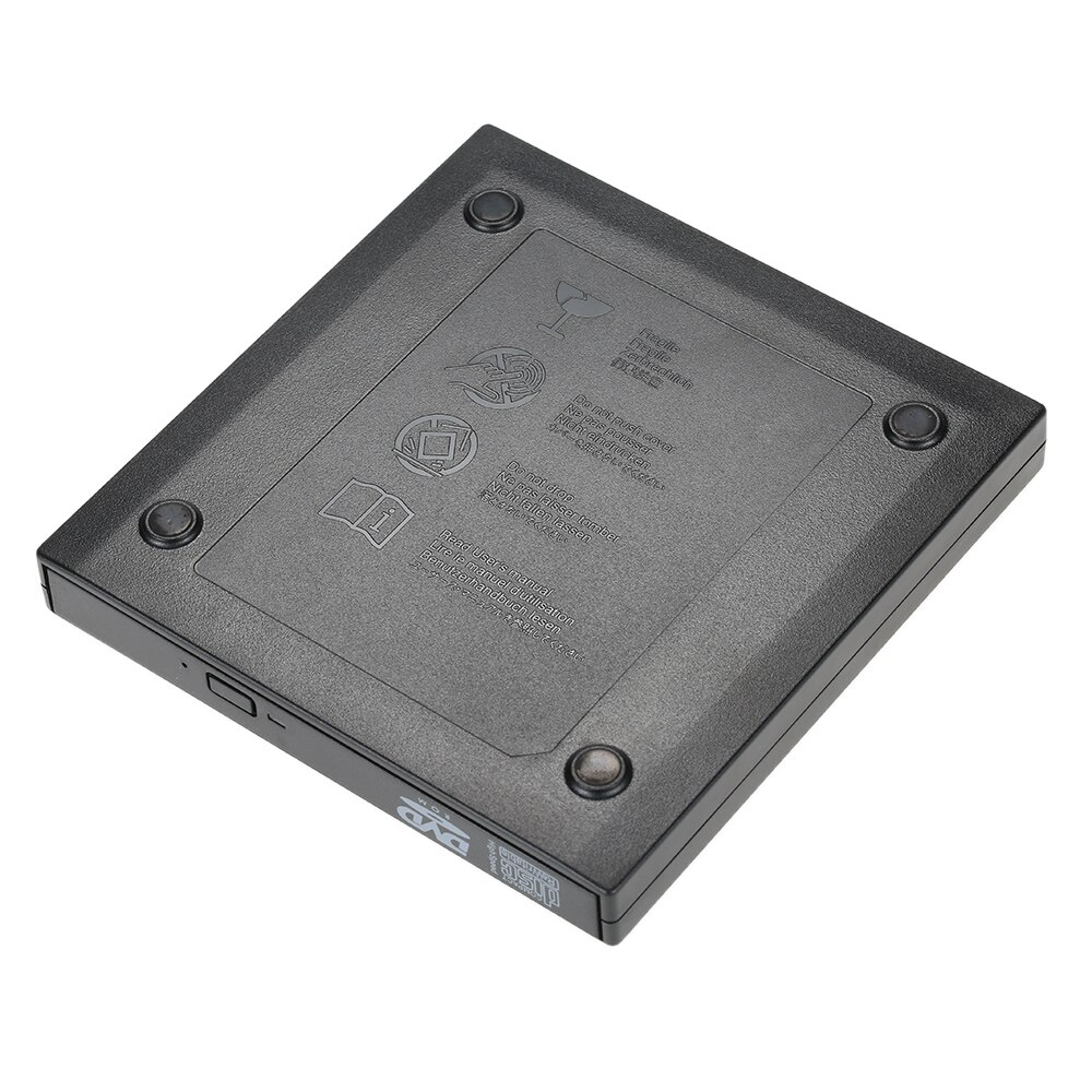 Usb 2.0 bärbar slim extern dvd/cd-rw optisk skivläsare skrivarspelare med combo cd-rw för bärbar dator stationär