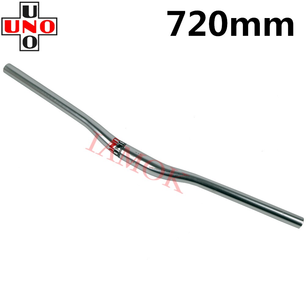 Manubrio UNO FB21L/RB12L Mountain Bike argento ultraleggero 31.8mm Iamok 640/680/720/740/760/800mm manubrio parti di biciclette: Swallow 720mm Red