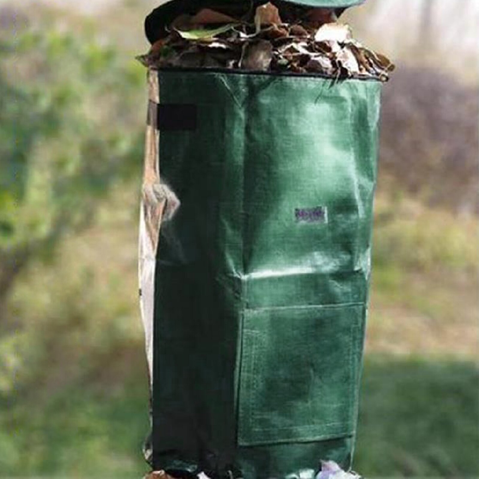 Collapsible Foldable Garden Waste Bag Bucket Reusable Yard Leaf Bag Holder Heavy