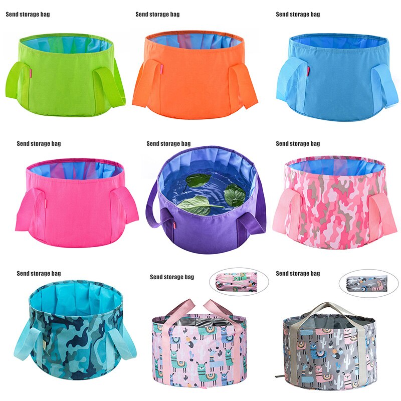 Seau pliable portable de voyage grande capacité seau pliable multifonction pour l'extérieur et la maison