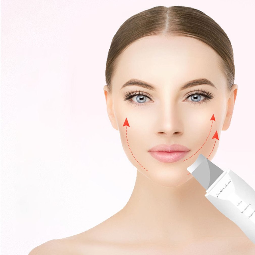 Usb Ultrasonic Face Skin Cleaner Device Blackhead Removal Device Shovel Machine Face Exfoliator Deeply Clean The Face Skin