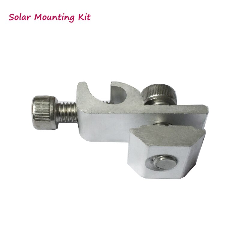 20 pièces solaire montage terre cosse en aluminium fixation au sol avec vis sur les rails de montage pour système de montage solaire