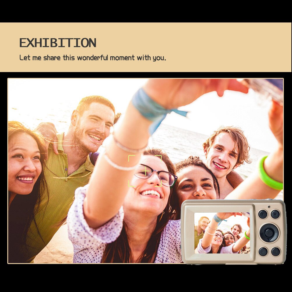 Mini Cam Shooting Home Recording Dazzling Flash 2.4 Inch Display Portable Durable Domestic Zoom 16MP Video Digital Camera