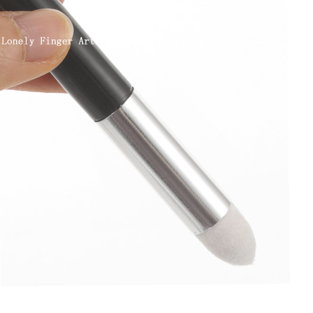 Artist Blending Sponge Pen, 2 Pcs Double Headed Reusable Rubbing Sponge Sketch Pen Brush Drawing Art Blenders for Sketching