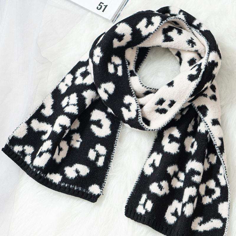 Kids Jongens Meisjes Winter Warm Breien Sjaal Hoed Handschoen Kinderen Baby Sjaals Effen Kleur Geel Rood Gebreide Caps: B(1pc scarf)