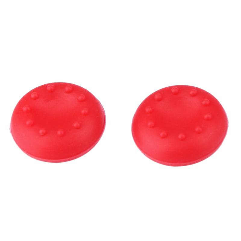 20Pcs Rubber Silicone Cap Thumb Stick Grips Cover Voor PS4 PS3 PS2 Voor Xbox 360 Een Duimknoppen Caps 10 kleuren 20X20Mm