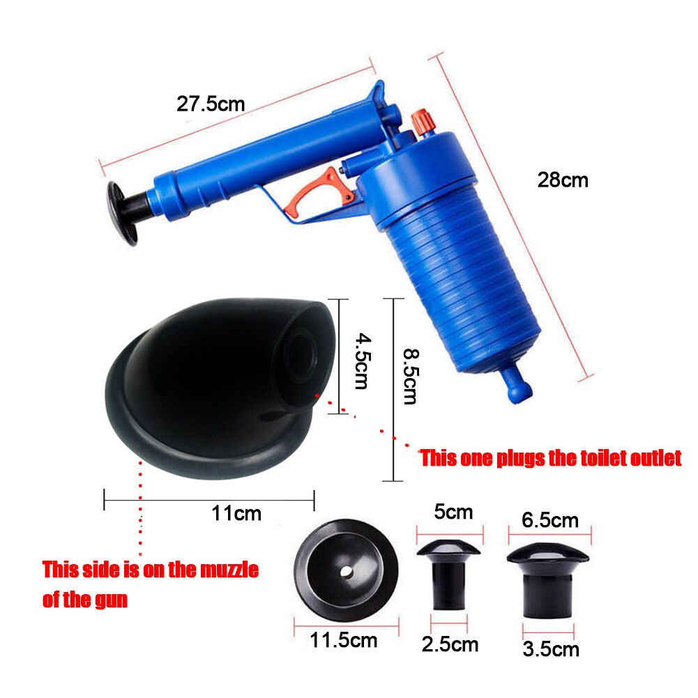 Toiletblaster mini luftafløb blaster vask stempel luftkraft toilet stempel manuel pumpe renser sdf-skib