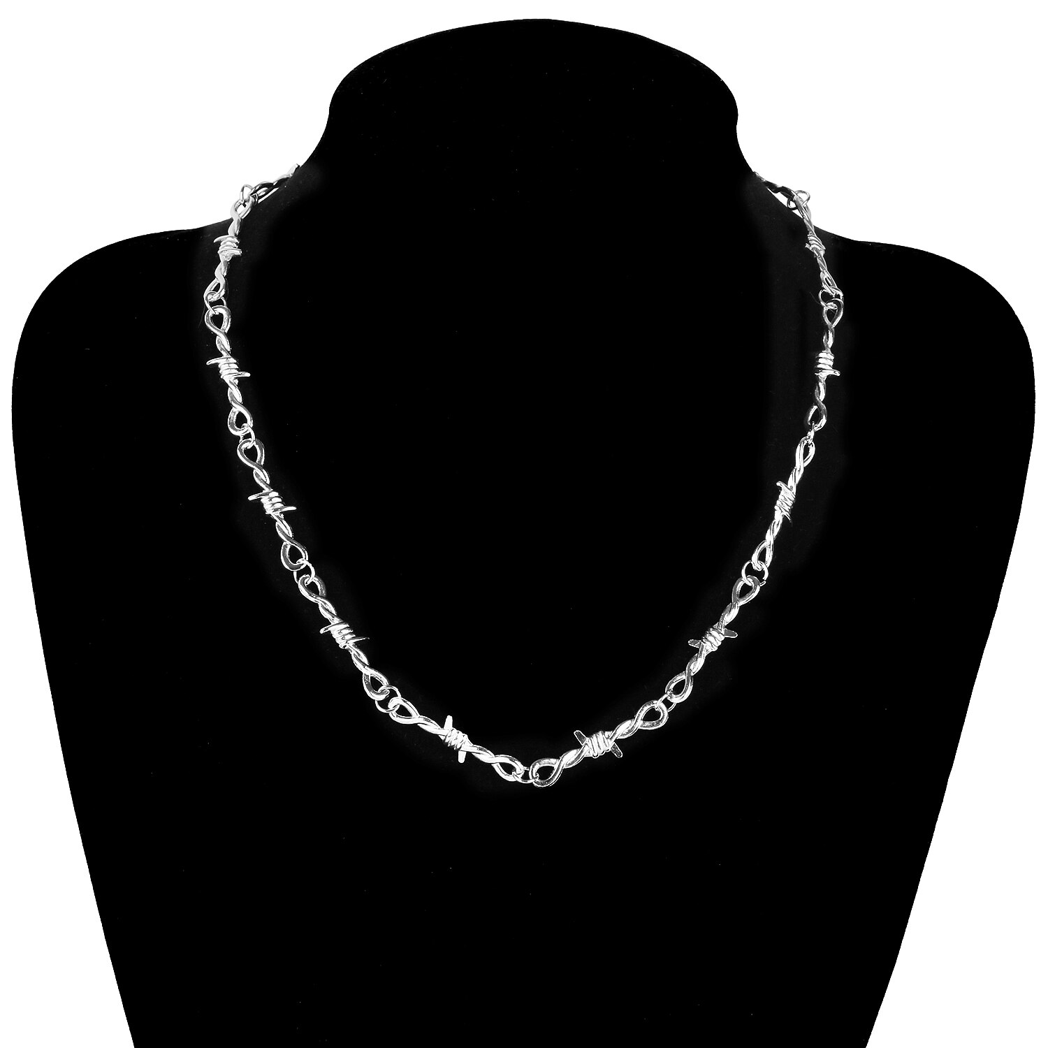 Kleine Draht Brombeersträuchern Eisen Unisex Choker Halskette Frauen Hip-hop Gothic Punk Stil Stacheldraht Wenig Dornen Kette Halsband