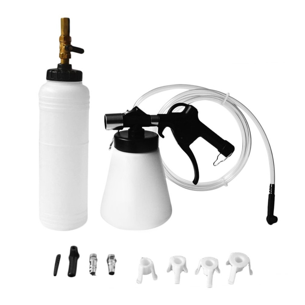87-174psi Air Pressure 0.75L Air Brake Bleeder Kit Pneumatic Brake Clutch Vacuum Hydraulic Fluid Fill Bottle Kit