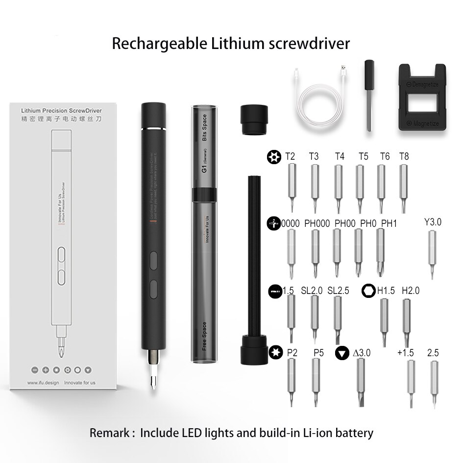 Mini Elektrische Schroevendraaier Bit Set Hilda Magnetische Schroevendraaier Bit Accuschroevendraaier Voor Kleine Apparaten Reparatie Tools Set