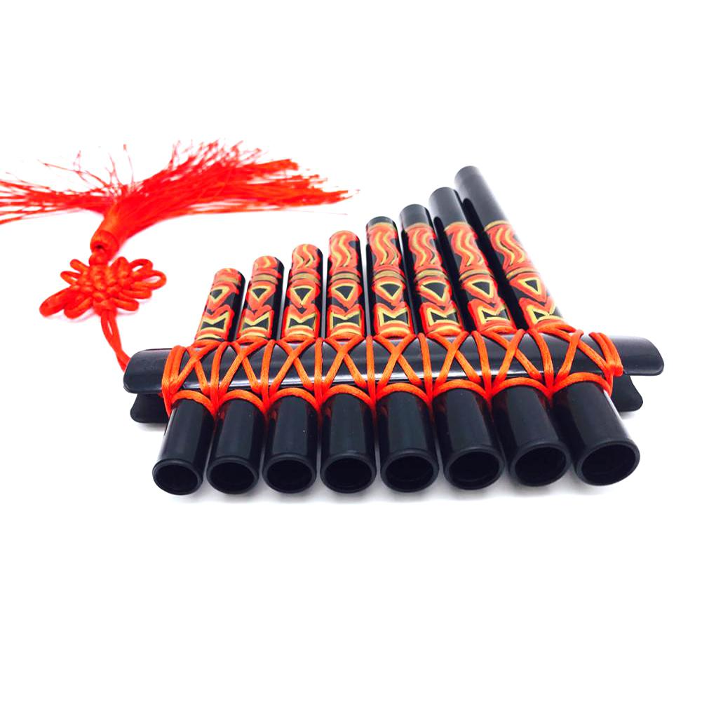 Pan Flute 15 Pipes G Model Pan Pipe Natural Music Wind Hand-painted Tube Palace Classic Chinese Style