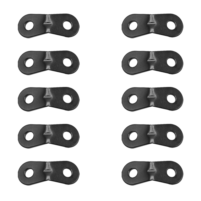 10 Uds. Hebilla de cuerda para tienda de campaña, Kit de sujeción de tensores ajustables de aleación de aluminio, accesorios de seguridad para lona para acampar al aire libre: Gris oscuro