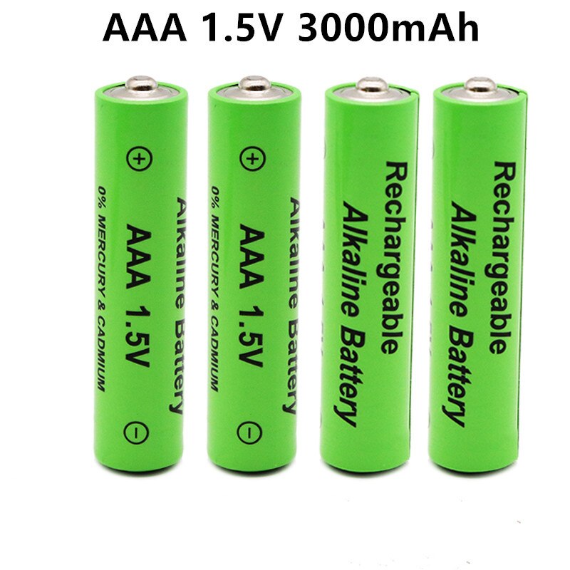 4-20 PCS AAA Battery 3000mAh 1.5V Alkaline AAA rechargeable battery for Remote Control Toy light Batery