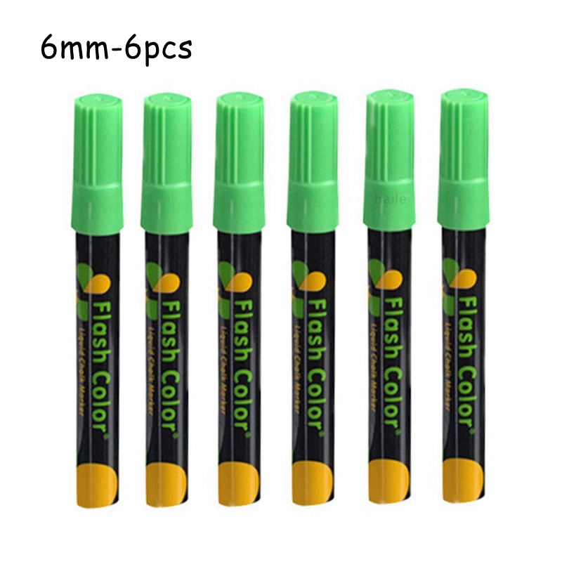 Haile 8Colors/lot Liquid Chalk Erasable Highlighter Art Graffiti Marker Pen For Glass Whiteboard LED Chalkboard Billboard Screen: PURPLE