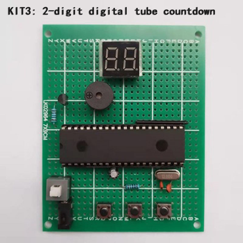 Electronic Stopwatch Timer Multi-function Digital Countdown Diy Electronic Kit Based on 51 Single Chip Microcomputer