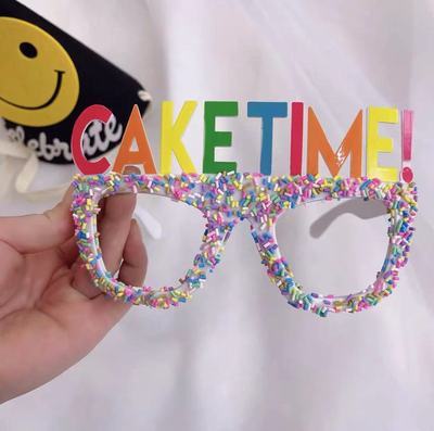 Party Photography Props Glasses Happy Birthday Party Birthday Party Decoration Photobooth Birthday Adult Kids Glasses: White