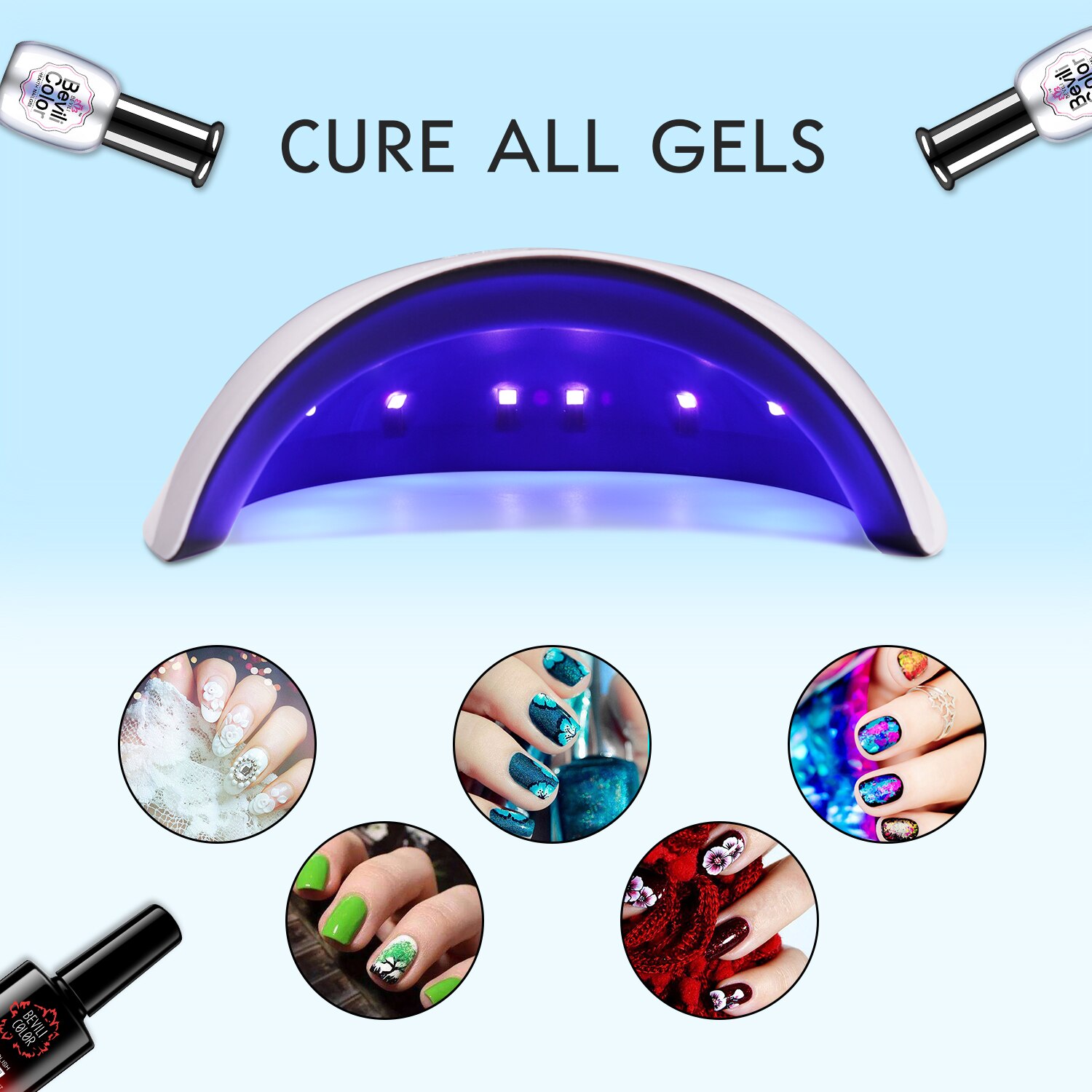 36W UV LED Nagel Lamp met Infrarood Sensor, UV Nail Licht Snel Droog Machine, 30 s/60 s/99 s Timer voor Curing LED Gel Nagellak