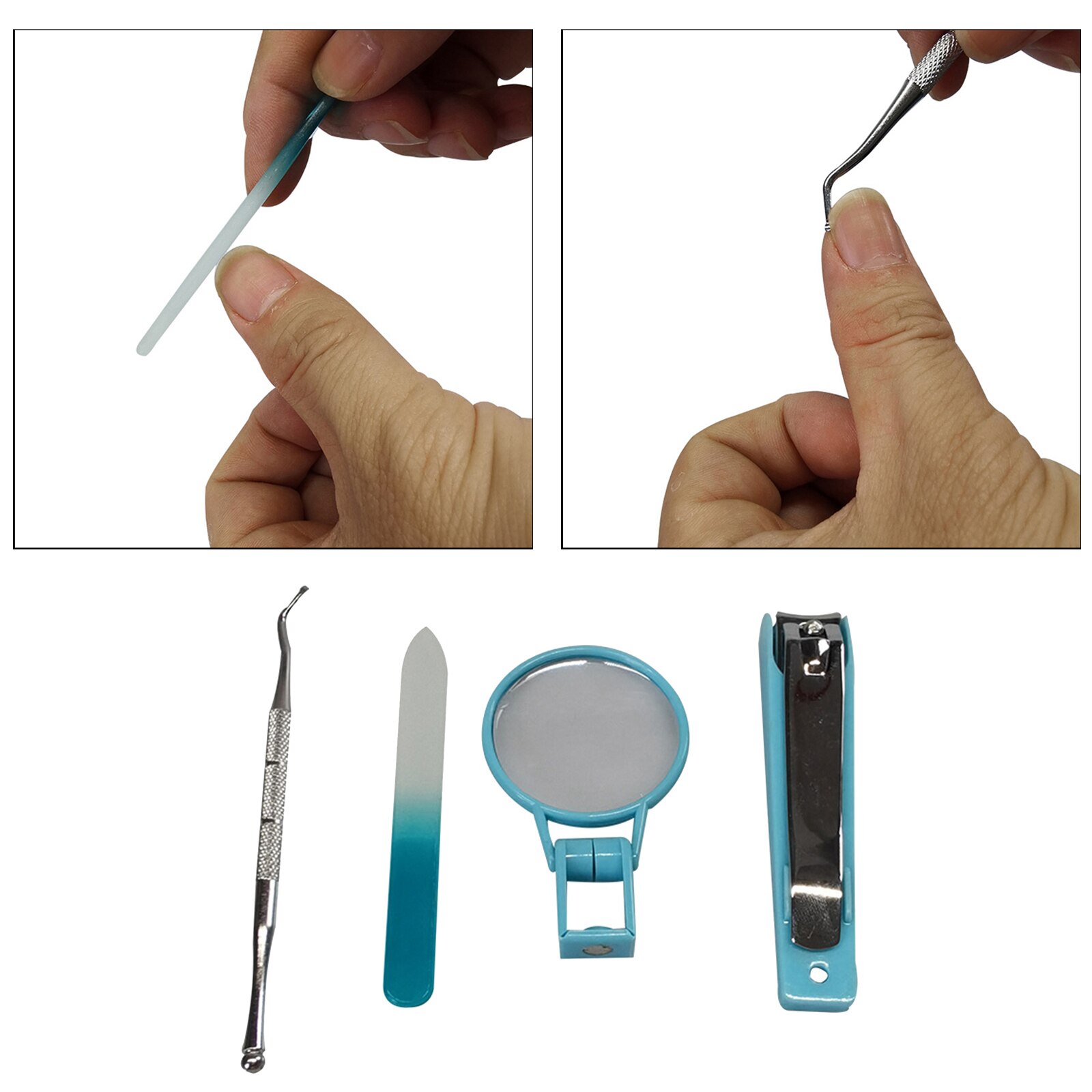 Nail W/Magnifying Glass Toenail Fingernail Clippers Elderly Nail Cutter