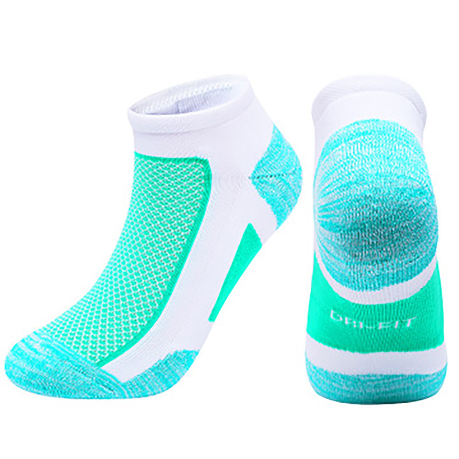 Men Women Sports Socks Middle Canister Movement Towel Cotton Breathable Socks Badminton Walking Breathable Thin Socks 30#: GN / M