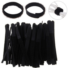 100PCS Reusable Fastening Cable Ties Cable Strips Adjustable Multipurpose Fastening Wraps Cable Winder Ties Wire Velcro tape