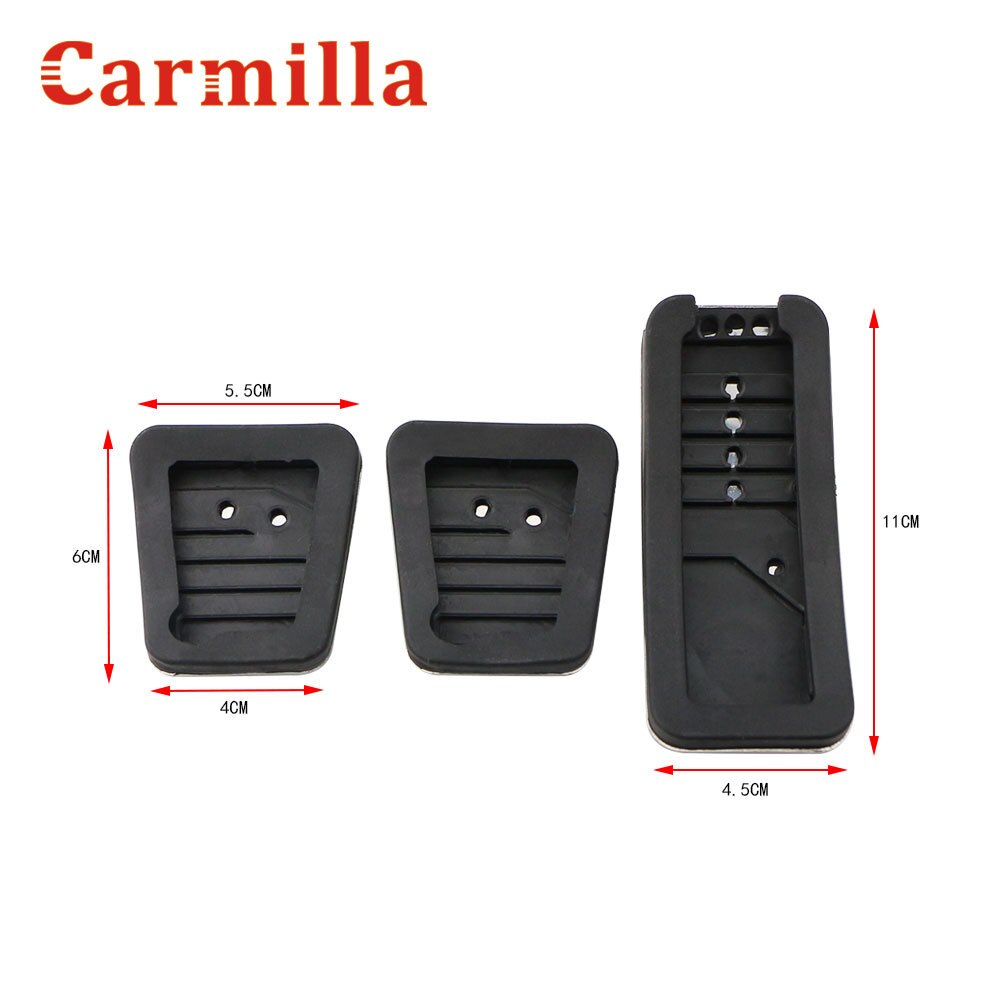 Hos mt bil kobling bremse speeder pedal fodstøtte pad covers passer til mitsubishi asx outlander eclipse cross pajero lancer ex au