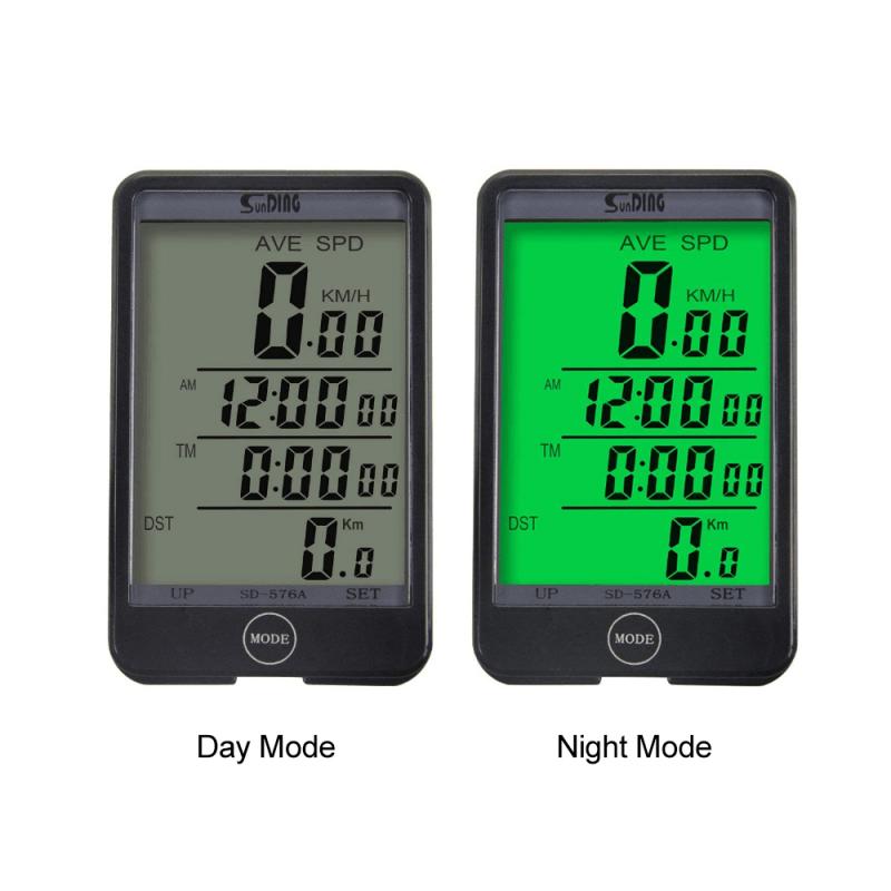 Fiets Computer Waterdichte Digitale Lcd Mtb Fietsen Fiets Snelheidsmeter Kilometerteller Wired Stopwatch Fiets Accessoires