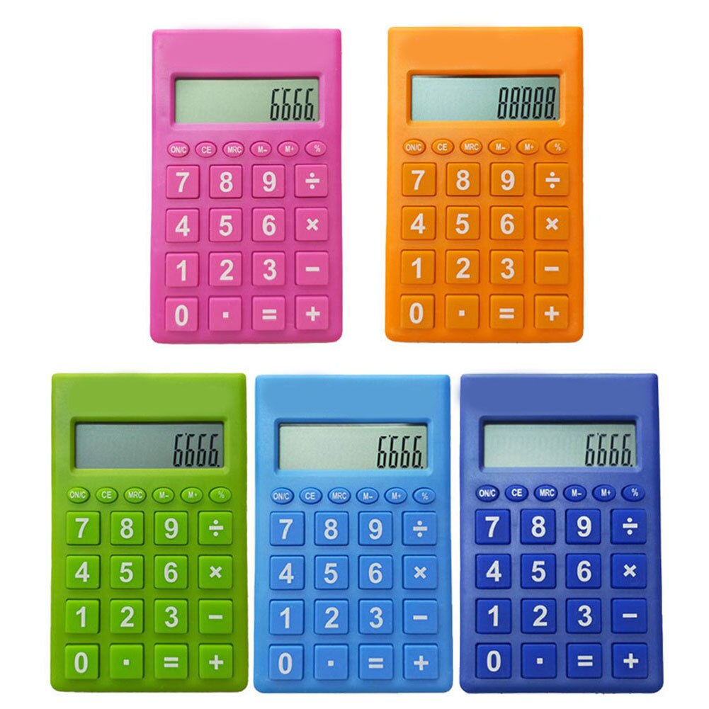 Portátil multifuncional científico electrónico calculadora 12 contador Digital Oficina hogar estudiantes función suministros Color caramelo