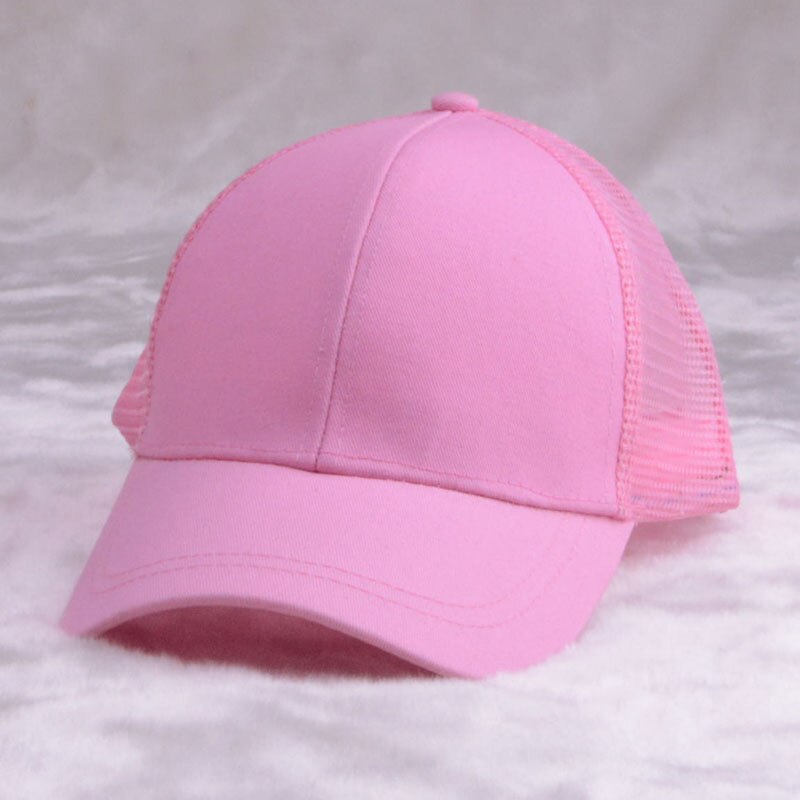 Paardenstaart baseballpet messy knot pet knot hoed damespet zwart roze witte baseballpet mesh zwarte dad hat voor vrouwen