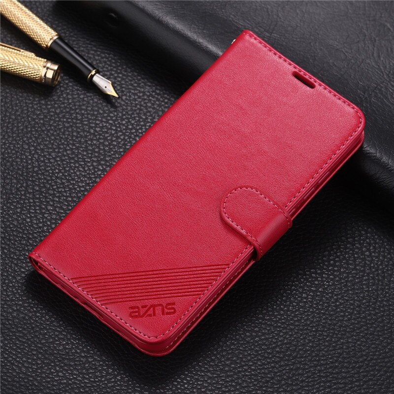 Voor Huawei Honor 10i 6.21 ''Case Flip Pu Lederen Stand Case Voor Voor Honor 8S 8X Boek stijl Telefoon Cover: For Honor 8X / Rose Red