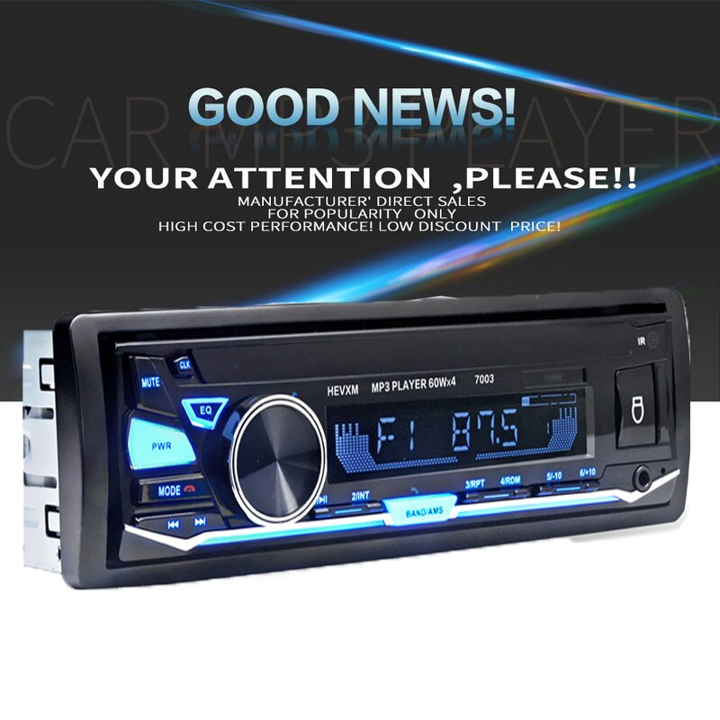 Car MP3 Player Radio 7003 1 Din Bluetooth Cassette Recorder In-dash Car Auto magnitol Radio Stereo Audio Player 12V