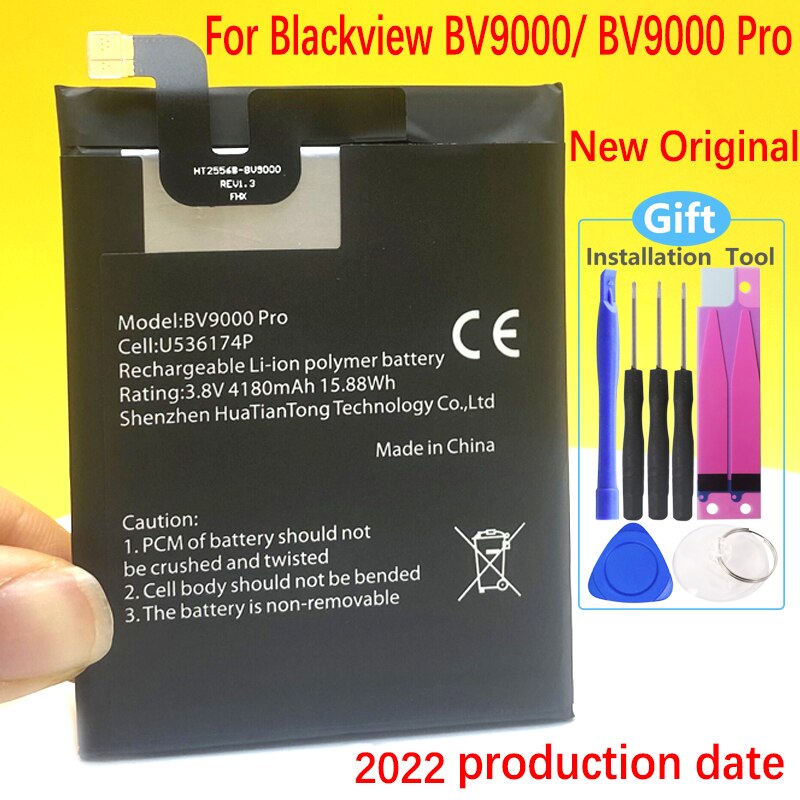 100%  originalakkus für das blackview  bv9000/ bv9000 pro  bv6000 bv6000s mobiltelefon (neueste produktionsversion)