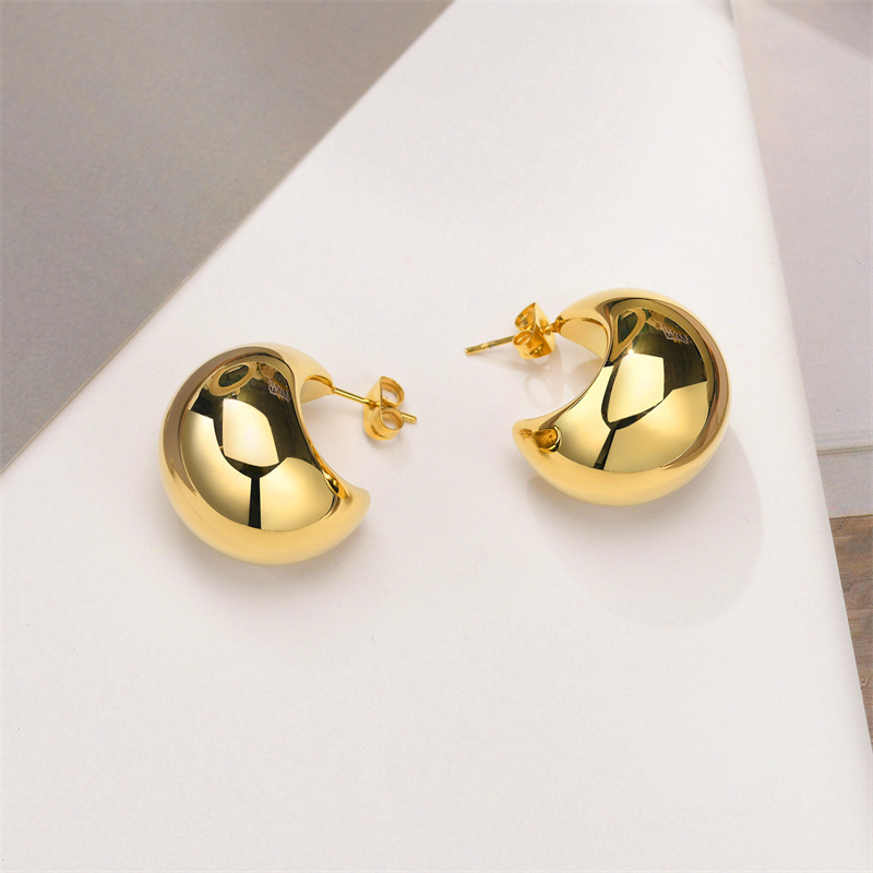 Irregular Liquid Metal Earrings Personality Retro Geometric Hollow Out Earrings Woman Party Travel Christmas: PALLADIUM