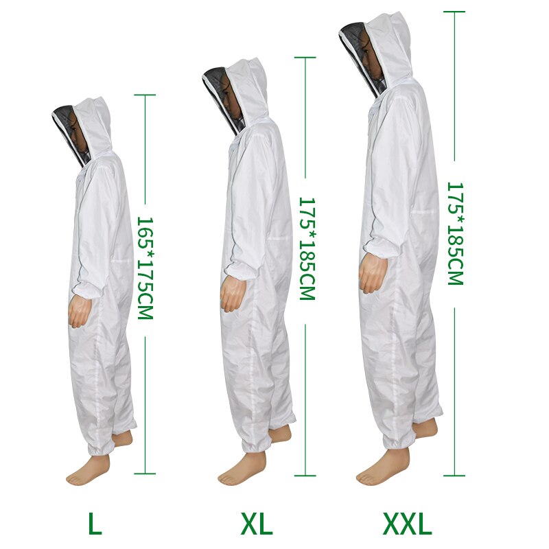 Beekeeping Clothing Full Body Beekeepers Bee Protection Beekeeping Suit Safty Veil Hat Dress All Body Equipment