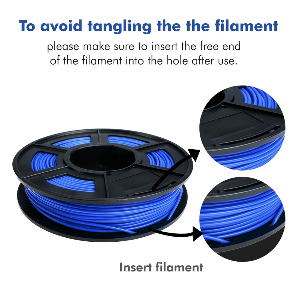Filamento Flexible de TPU para impresora 3D, Material no tóxico, Material de juguete de impresión, superventas, 5 colores