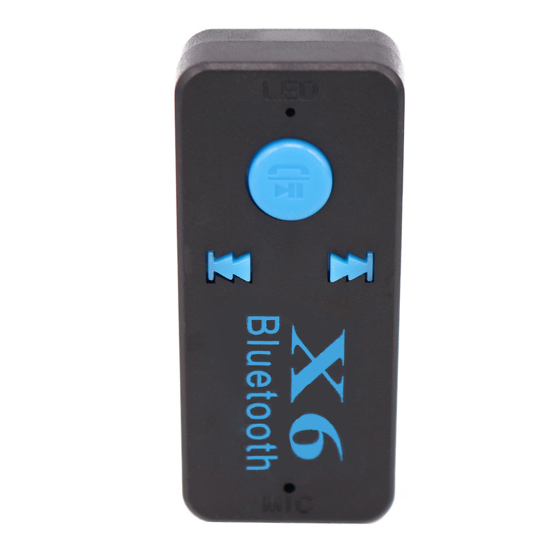 Car Bluetooth Audio Receiver Bluetooth Hands-free Call X6 Bluetooth Adapter Can Be Inserted TF Card Portable Playback: Default Title