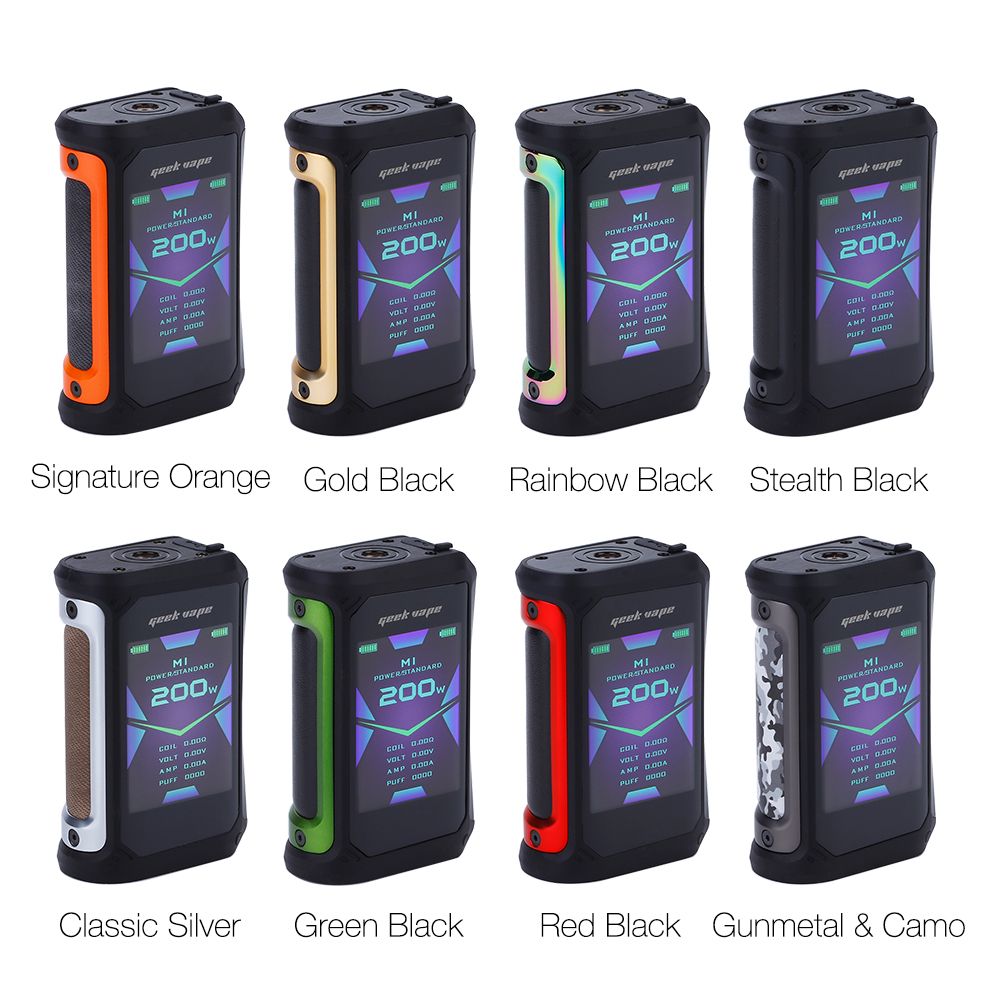 Original Geekvape Aegis X 200W TC Mod w/ AS2.0 Chipset & 2.4inch OLED Screen E-cig Vape Mod Vs Drag Max / Aegis Solo / Argus Mod