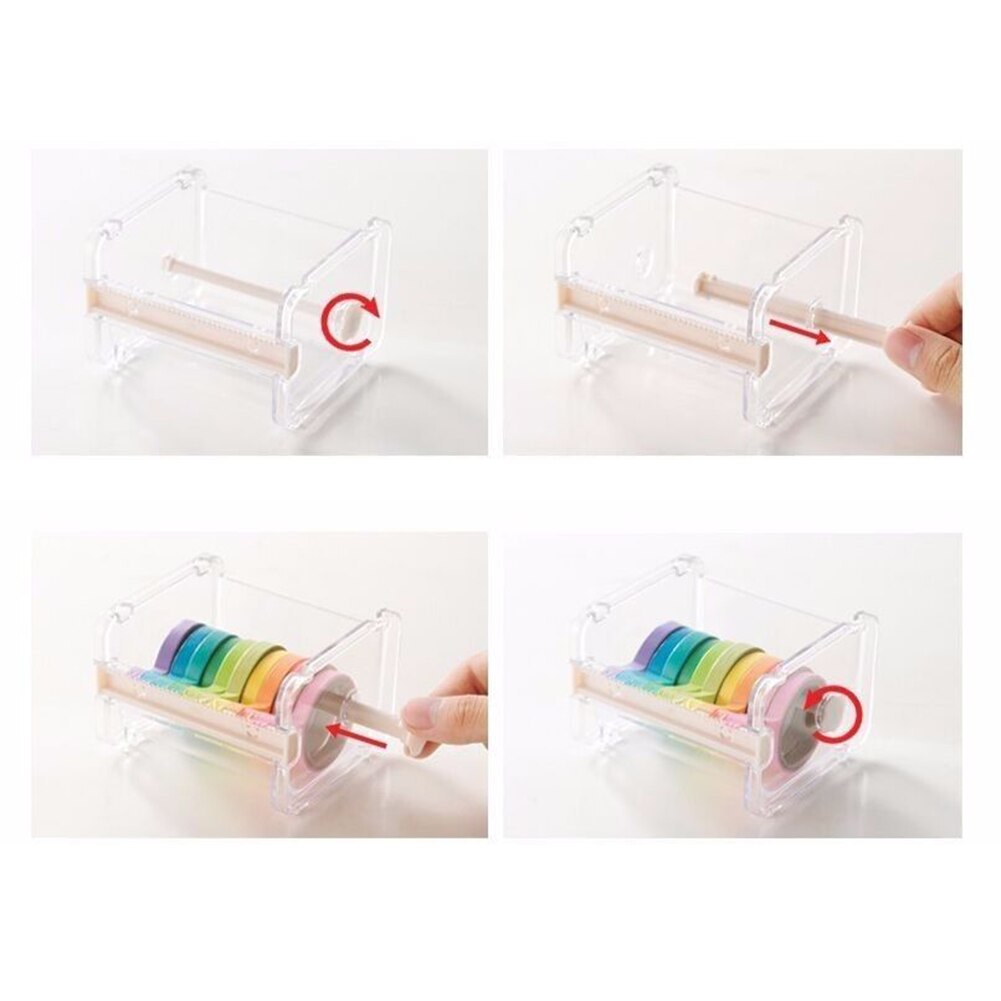 Desktop tape dispenser pater tape cutter tape holder opbevaring organizer taske