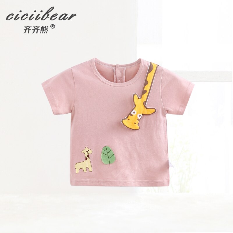 Ciciibear 0-5 Y Babykleertjes Zomer Schattige Baby Meisje Jongen Korte Mouw T-Shirts Animal Gedrukt Tops Tees Shirts casual Blouse
