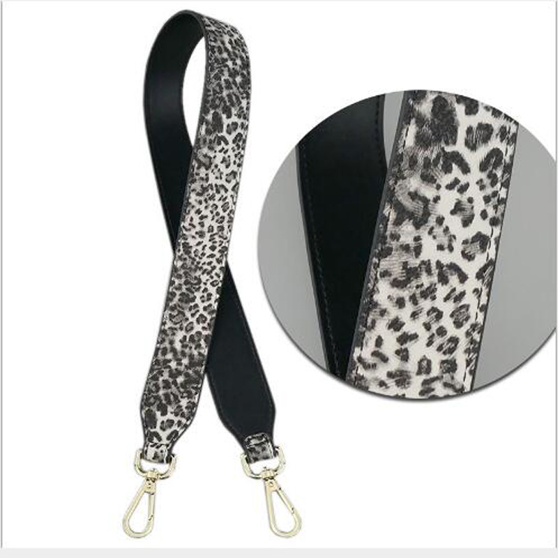 PU Leather handbag strap brand panelled snake leopard bag strap chic bag necessary women shoulder bag belts qn014