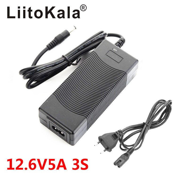 Liitokala 12V 24V 36V 48V 3 Serie 6 Serie 7 Serie 10 Serie 13 String 18650 lithium Batterij Oplader 12.6V 29.4V Dc 5.5*2.1 Mm: 12.6V5A