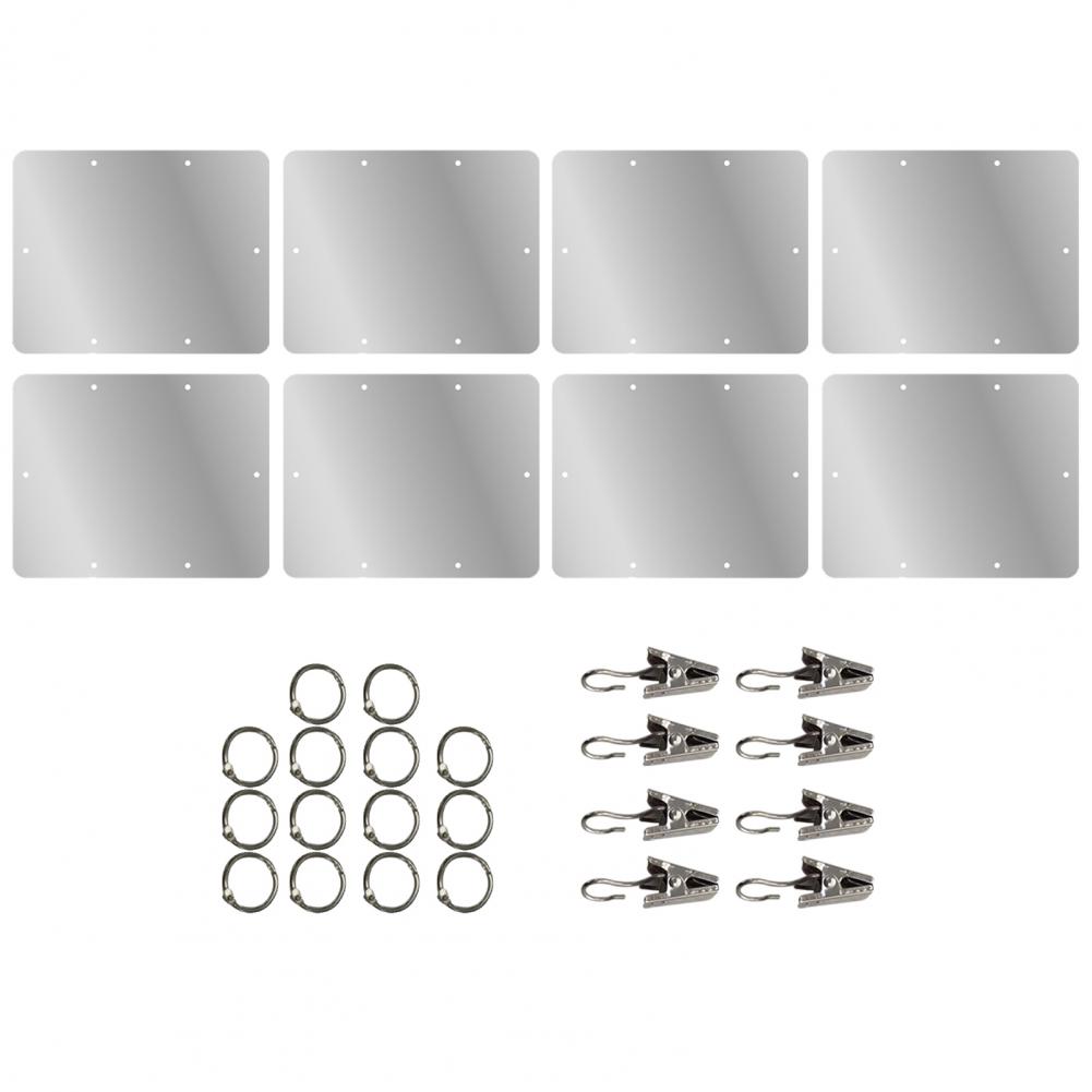 1 Set Heat Focusing Reflector Heater Reflector Heat Resistant Aluminum Directional Heat Reflector Protective Shield for Winter