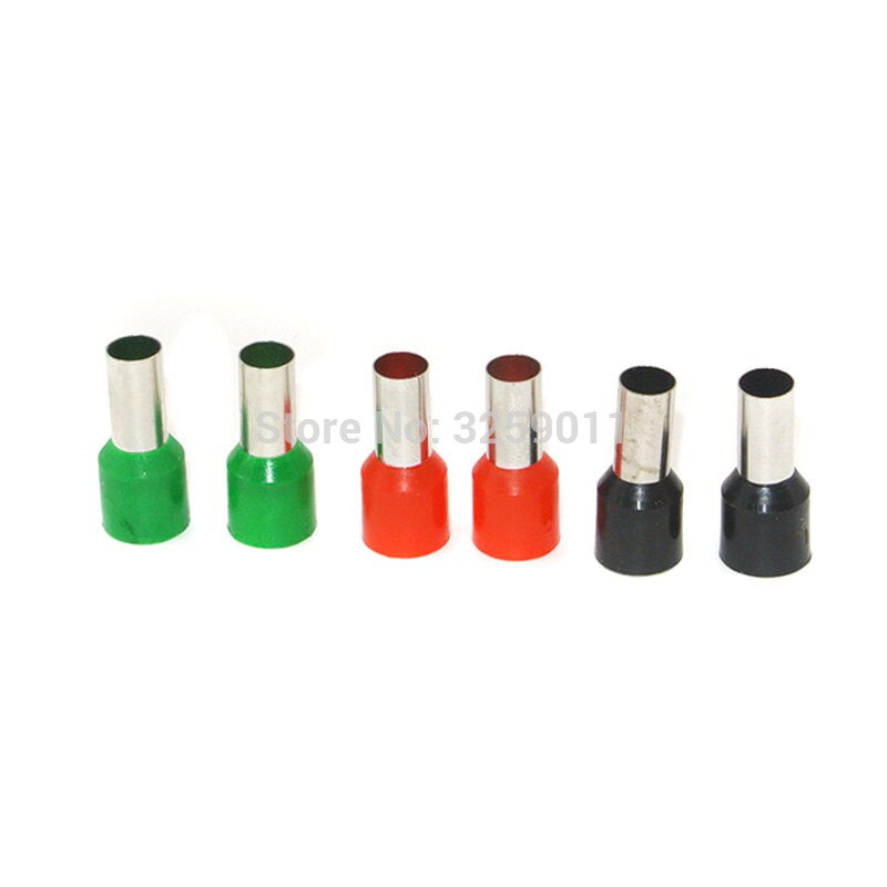 50 st  e25-16 elektrisk krimpning rörformig förisolerande kopplingsplint ledningskontakt kabel sladdändhylsa  ev25-16 awg 4 25.0mm