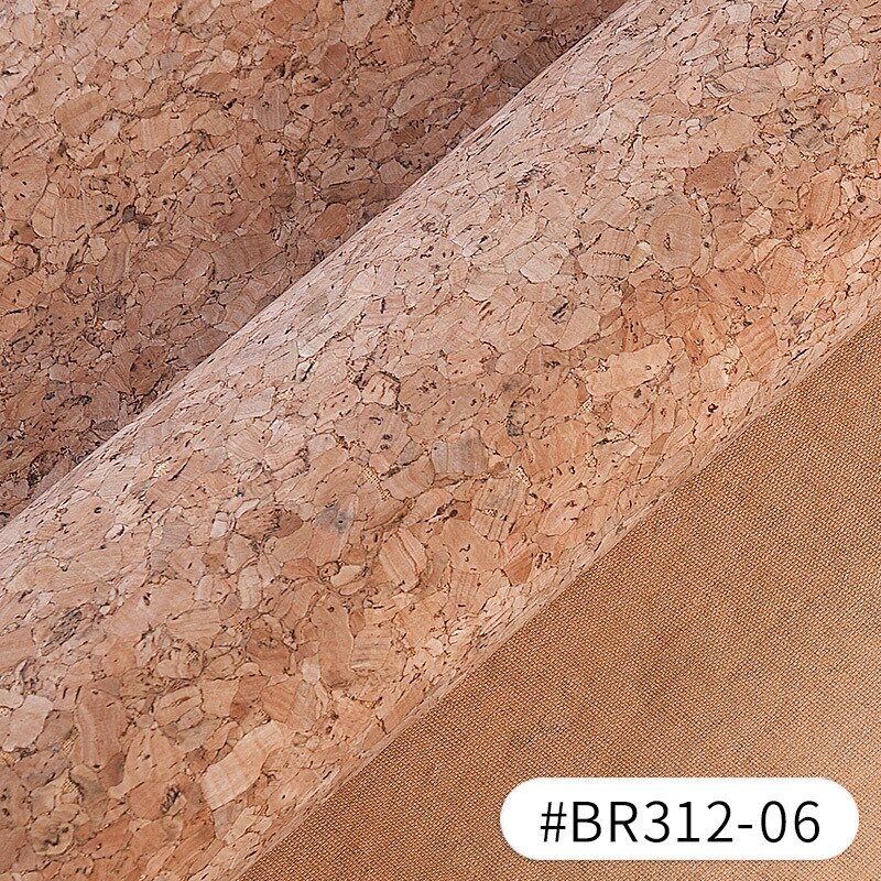 Meetee 90 x 140cm 0.5mm tissu en cuir de liège naturel pur tissu grain de bois matériau doux pour chaussures de fond sac à main décoration artisanat: 6