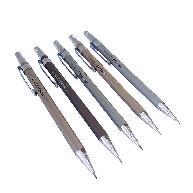 1 piece Mechanical Pencil Metal Rod Automatic Pencil 0.5mm/0.7mm Activity Pencil