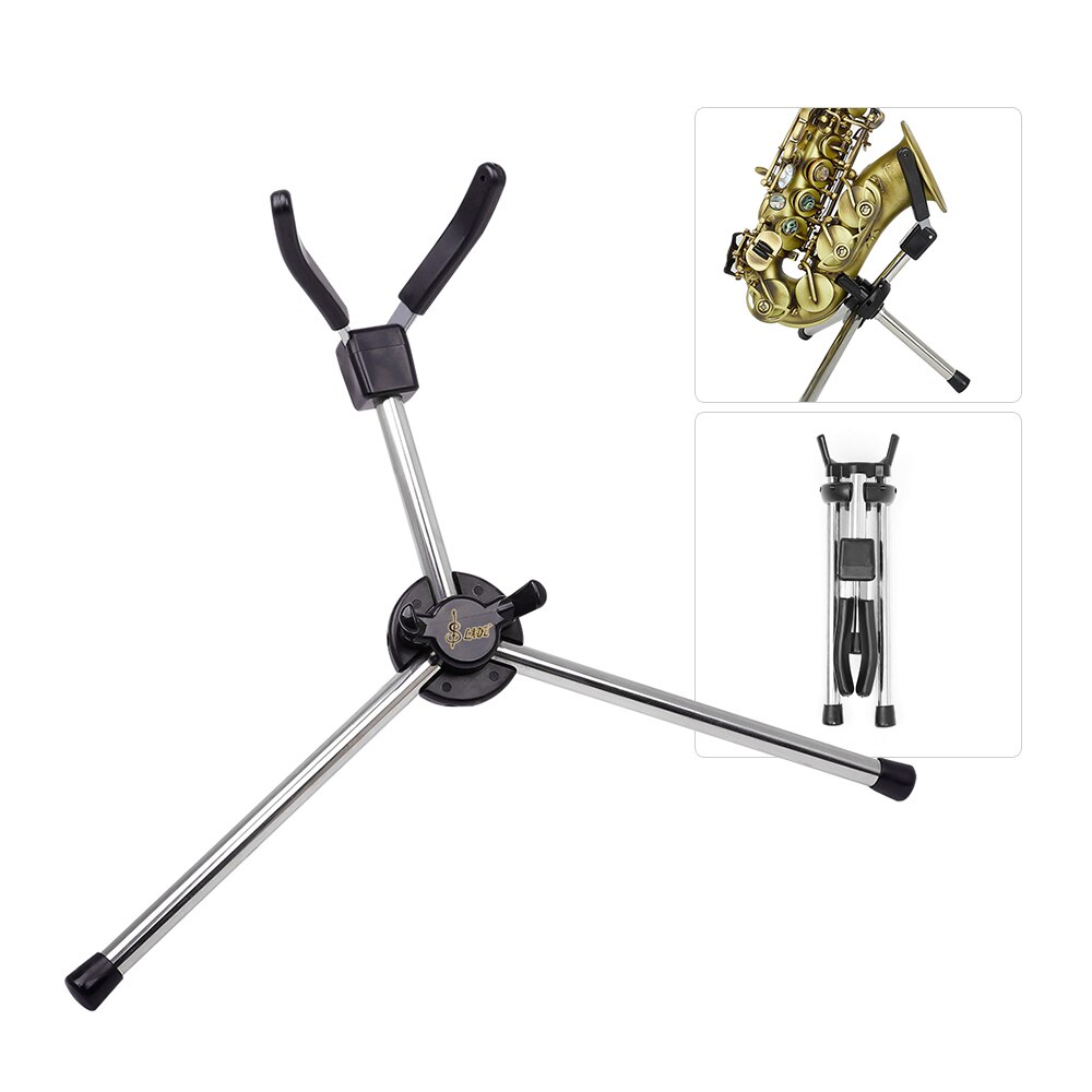 Opvouwbare Sopraansaxofoon Stand Draagbare Sax Metalen Floor Stand Houder Met Draagtas Houtblazers Aeccessaries: Type 1