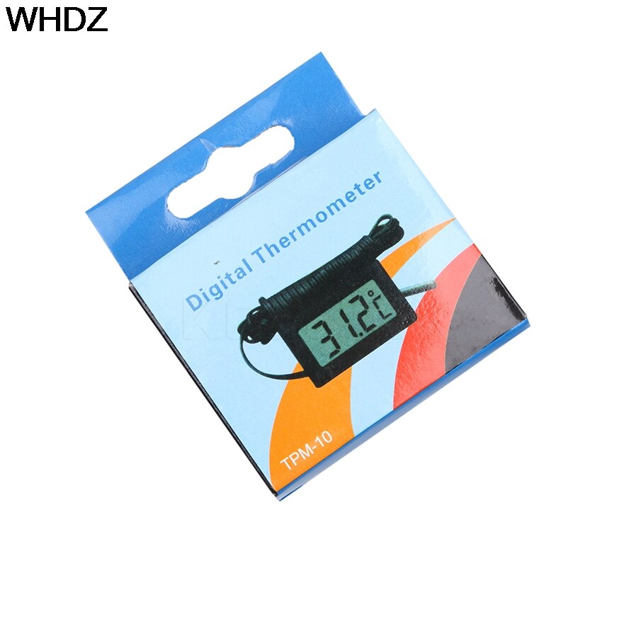 Lcd digitale thermometer koelkast vriezer hygrometer temperatuur  -50 ~ 110 graden sonde koelkastthermometer 1m lijnlengte met doos