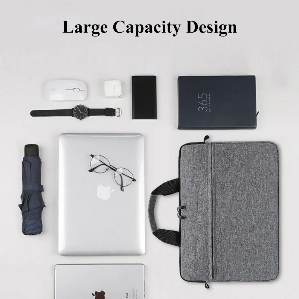 Laptoptassen Draagtas voor 13-15 inch laptop en tablet Schouderriem Duurzame waterafstotende stof Business Casual School