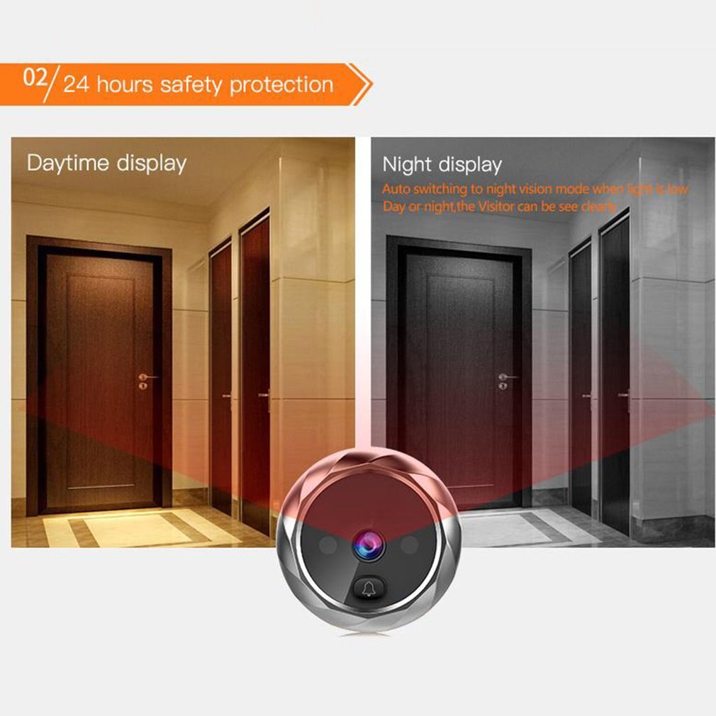 Door Viewer Long Standby Video 2.8inch Intercom Infrared Motion Sensor Night Camera Door Bell Home Security Camera