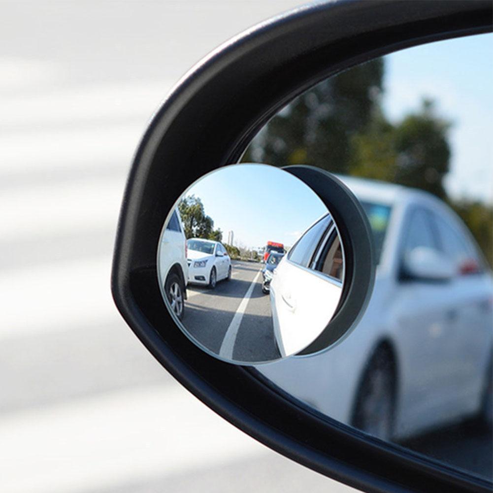 2 Stuks Auto Blind Spot Achteruitkijkspiegel Bolle Glas 360 Graden Groothoek Achteruitkijkspiegel Extra Spiegel Parking Referentie Spiegel
