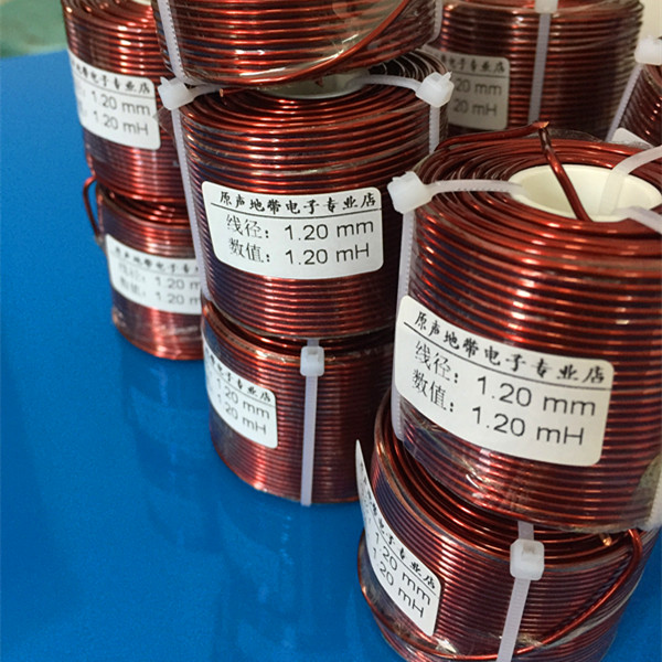 Bobina de inductancia 1,2mm, diámetro del cable 2,0/2,2/2,7/3,3/MH, Inductor de cobre sin oxígeno de núcleo de aire